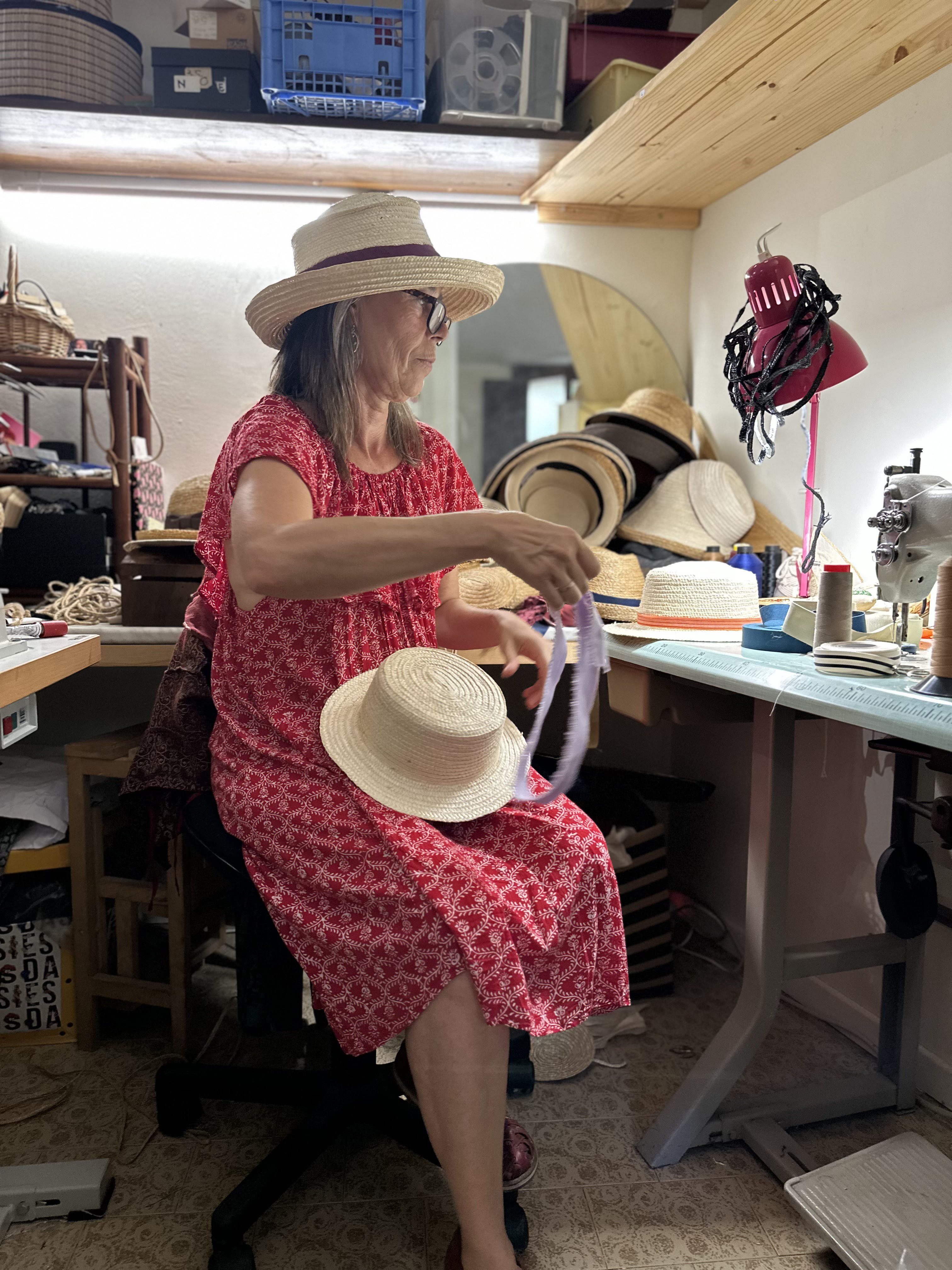 Hatmaking in the Concepcion atelier